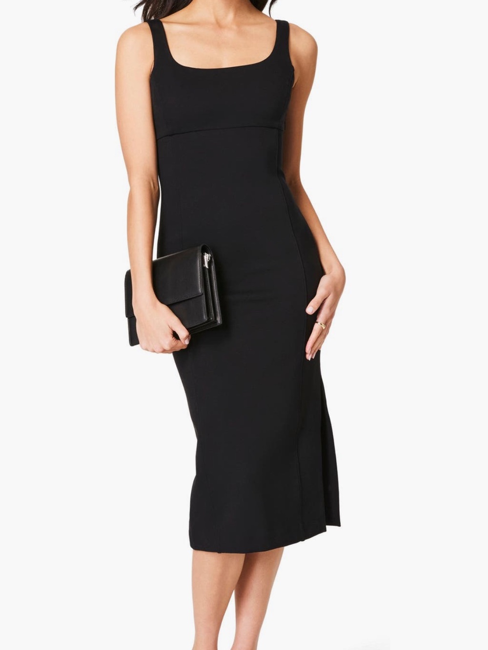SPANX Black Sleeveless Maxi Sheath Dress